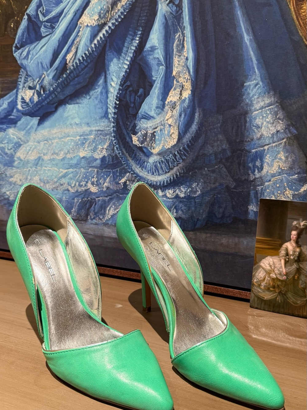 C Label Pointed-Toe Spring Green Women's Pumps 💚